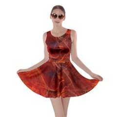 Swirly Love In Deep Red Skater Dress by designworld65