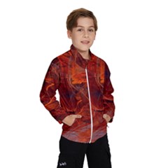 Swirly Love In Deep Red Wind Breaker (kids) by designworld65