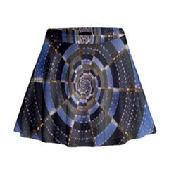 Midnight Crazy Dart Mini Flare Skirt by designworld65