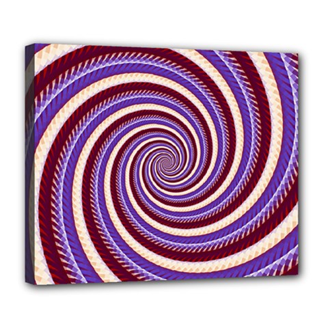 Woven Spiral Deluxe Canvas 24  X 20   by designworld65