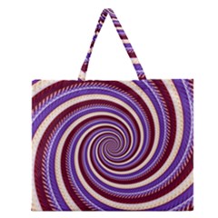 Woven Spiral Zipper Large Tote Bag by designworld65
