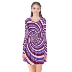 Woven Spiral Flare Dress