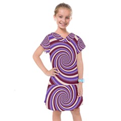 Woven Spiral Kids  Drop Waist Dress