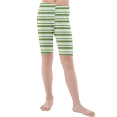 Spring Stripes Kids  Mid Length Swim Shorts