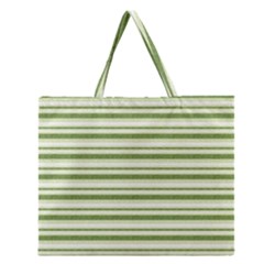 Spring Stripes Zipper Large Tote Bag by designworld65