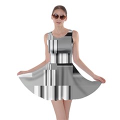 Black And White Endless Window Skater Dress by designworld65