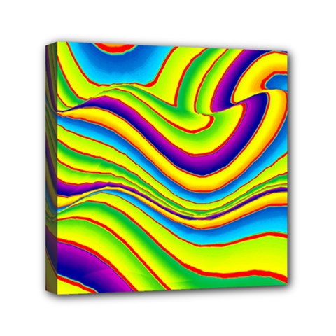 Summer Wave Colors Mini Canvas 6  x 6 