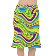 Summer Wave Colors Mermaid Skirt