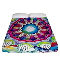 Sunshine Feeling Mandala Fitted Sheet (california King Size) by designworld65