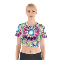 Sunshine Feeling Mandala Cotton Crop Top