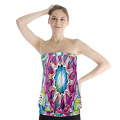 Sunshine Feeling Mandala Strapless Top by designworld65