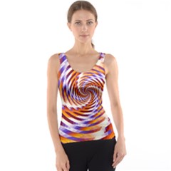 Woven Colorful Waves Tank Top by designworld65