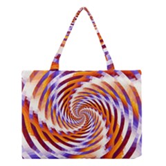 Woven Colorful Waves Medium Tote Bag by designworld65