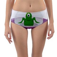 Ufo Reversible Mid-Waist Bikini Bottoms