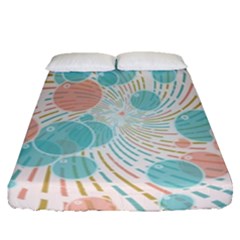 Bubbles Fitted Sheet (queen Size) by linceazul