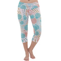 Bubbles Capri Yoga Leggings by linceazul