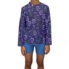 Floral Kids  Long Sleeve Swimwear by BubbSnugg