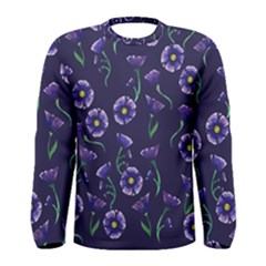 Floral Men s Long Sleeve Tee by BubbSnugg