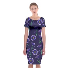 Floral Classic Short Sleeve Midi Dress by BubbSnugg