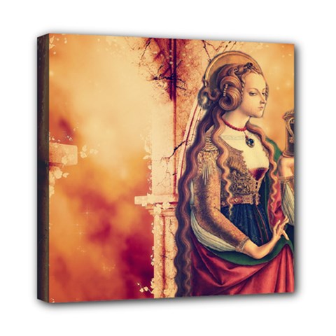 Fantasy Art Painting Magic Woman  Mini Canvas 8  x 8 