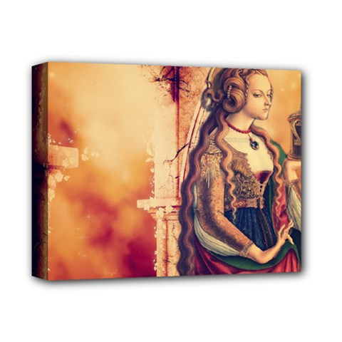 Fantasy Art Painting Magic Woman  Deluxe Canvas 14  x 11 