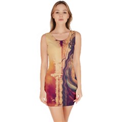 Fantasy Art Painting Magic Woman  Bodycon Dress