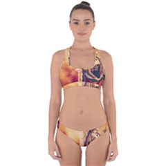 Fantasy Art Painting Magic Woman  Cross Back Hipster Bikini Set