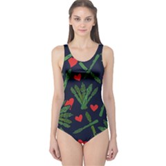Asparagus Lover One Piece Swimsuit by BubbSnugg