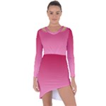 Pink Frost Asymmetric Cut-Out Shift Dress