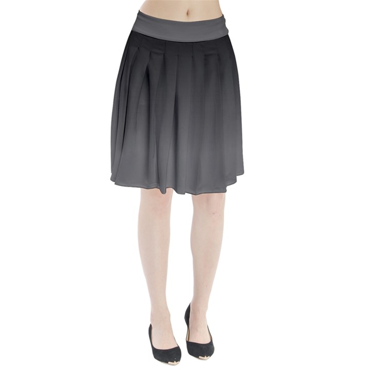 Charcoal Frost Pleated Skirt