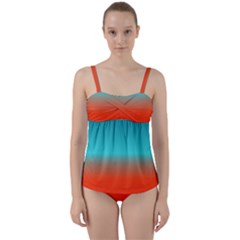 Image12 Twist Front Tankini Set