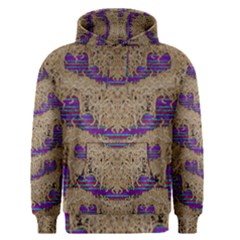 Pearl Lace And Smiles In Peacock Style Men s Pullover Hoodie