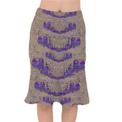 Pearl Lace And Smiles In Peacock Style Mermaid Skirt by pepitasart