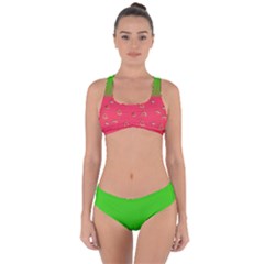 Melon Criss Cross Bikini Set