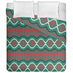 Ethnic Geometric Pattern Duvet Cover Double Side (california King Size) by linceazul