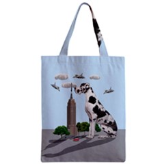 Great Dane Zipper Classic Tote Bag by Valentinaart