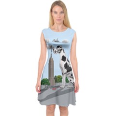 Great Dane Capsleeve Midi Dress by Valentinaart