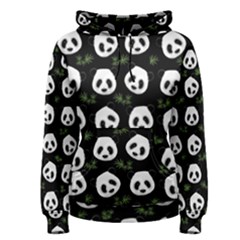 Panda Pattern Women s Pullover Hoodie by Valentinaart