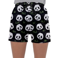 Panda Pattern Sleepwear Shorts by Valentinaart