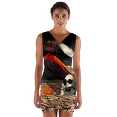 Optimism Wrap Front Bodycon Dress by Valentinaart