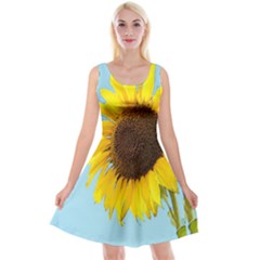 Sunflower Reversible Velvet Sleeveless Dress by Valentinaart