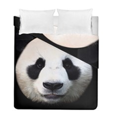 Panda Face Duvet Cover Double Side (full/ Double Size) by Valentinaart