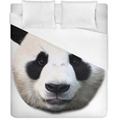 Panda Face Duvet Cover (california King Size) by Valentinaart