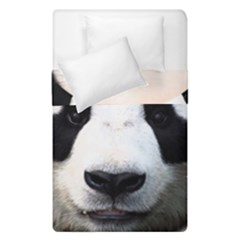 Panda Face Duvet Cover Double Side (single Size) by Valentinaart