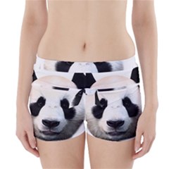 Panda Face Boyleg Bikini Wrap Bottoms by Valentinaart