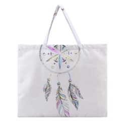 Dreamcatcher  Zipper Large Tote Bag by Valentinaart