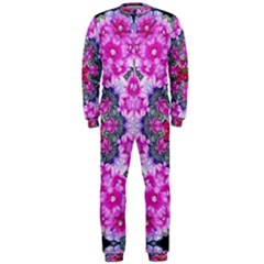 Fantasy Cherry Flower Mandala Pop Art Onepiece Jumpsuit (men)  by pepitasart