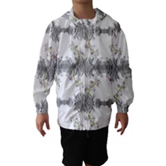 Floral Collage Pattern Hooded Wind Breaker (kids) by dflcprintsclothing