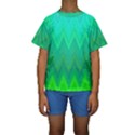 Zig Zag Chevron Classic Pattern Kids  Short Sleeve Swimwear View1