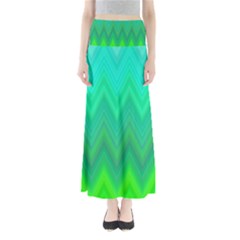 Zig Zag Chevron Classic Pattern Full Length Maxi Skirt